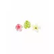 9 houten tropische bloemen en bladeren confetti