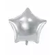 Zilverkleurige ster ballon