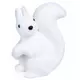 Witte eekhoorn decoratie 12 cm