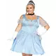Déguisement princesse bleue grande taille femme, Taille: X-Large/XX-Large (48–52)