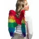 Ailes multicolores 50 x 50 cm adulte
