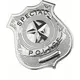 Metalen politie agent badge volwassenen