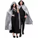 Cape grise aspect velours 170 cm adule Halloween