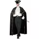 Cape séducteur vénitien avec jabot noir adulte