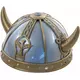 Blauw met gouden vikingshelm kinderen
