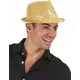 Chapeau borsalino à sequins doré adulte
