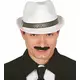 Chapeau borsalino trilby blanc adulte