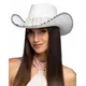 Chapeau de cowboy à strass Bride adulte