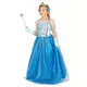 Déguisement et accessoires de princesse des glaces bleue fille, Taille: 10–12 ans