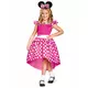 Klassiek roze kostuum Minnie™ voor meisjes, Maat: 5–6 jaar (109–126 cm)