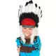 Coiffe chef indien avec plumes enfant