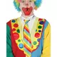Veelkleurige gestreepte clown stropdas voor volwassenen