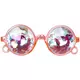 Lunettes rondes roses à prismes adulte