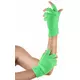 Mitaines courtes vert fluo adulte