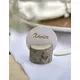 10 marque-places ronds en carton blanc de 4,7 cm
