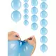 20 Pastelblauwe koppelbare ballonnen 28 cm