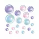 20 décorations à bulles irisées de 10 à 30 cm