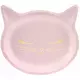6 roze kattenkop kartonnen borden