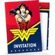 8 Wonder Woman™ uitnodigingen 10x16cm