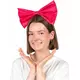 Grote neonroze strikhoofdband voor volwassenen