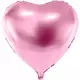 Ballon aluminium cœur rose pâle métallisé 45 cm