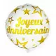 Metallic Joyeux Anniversaire ballon