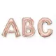 Ballon aluminium lettre rose gold 81 cm, Taille: A