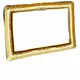 Gouden opblaasbare fotolijst 80 x 60 cm