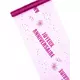 Happy Birthday fuchsia organza tafelloper 29 cm x 5 m