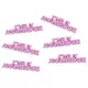 Confettis de table Joyeux anniversaire fuchsia 15 g