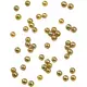 Mini gouden glitterballetjes 8 mm 10 gr