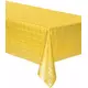 Geel damastpapier op rol tafelkleed 6 m
