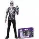 Klassieke tiener Fortnite™ Skull Trooper-doos, Maat: 9–10 jaar (134 tot 140 cm)