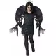 Déguisement ange gothique noir luxe enfant, Taille: 8–10 ans (140 cm)