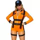 Astronauten kostuum met sexy korte jumpsuit voor vrouwen, Maat: Large (44–46)