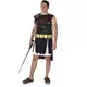 Déguisement gladiateur Romain noir et doré homme, Taille: Medium