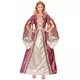 Vermomming van middeleeuwse prinses in roze en wit voor dames, Maat: Small