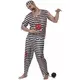 Déguisement prisonnier zombie effrayant homme, Taille: Large