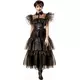 Déguisement robe de bal Mercredi Addams™ femme, Taille: Large