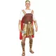 Déguisement gladiateur romain cape rouge homme
