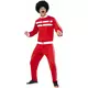 Rood jaren 80 trainingspak voor volwassenen, Maat: X-Large
