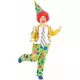 Clown outfit voor jongens, Maat: 4–6 jaar (110–120 cm)