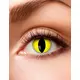 Lentilles de contact fantaisie jaunes à motif yeux de reptile pour adultes