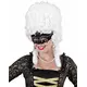 Venetiaans masker met zwarte strass voor volwassenen