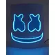 Masque DJ guimauve led bleu adulte