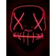 Masque led lumineux rouge adulte