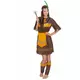 Bruine indianen kostuum voor vrouwen, Maat: X-Large