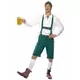 Déguisement bavarois vert homme, Taille: X-Large