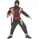 Gele en rode draak ninja outfit voor jongens, Maat: 10–12 jaar (130–140 cm)