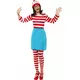 Waar is Wally?™ kostuum voor dames, Maat: X-Large